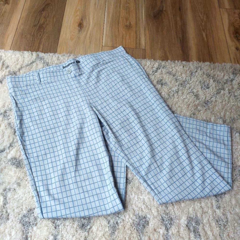 Betabrand plaid yoga dress pants XXL Petite